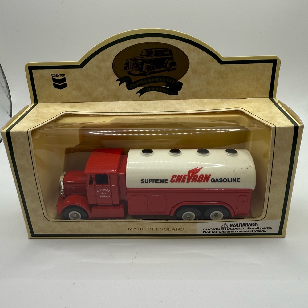 Chevron Red and White Toy Gasoline Truck